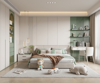 Modern Boy's Room And Son's Room-ID:387134089