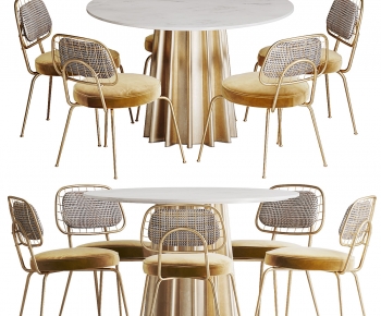 Modern Dining Table And Chairs-ID:505580901