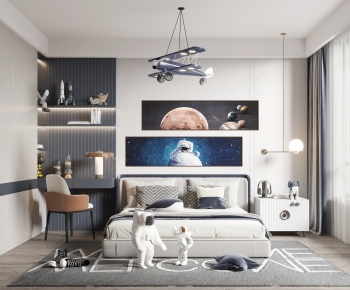 Modern Boy's Room And Son's Room-ID:811726096