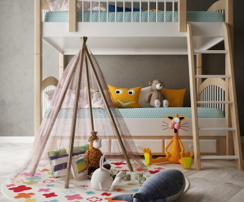 Modern Bunk Bed-ID:827711118