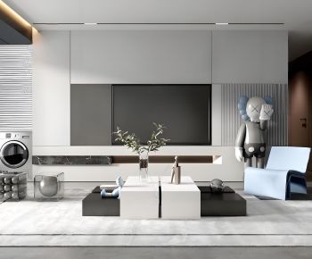 Modern A Living Room-ID:449791917