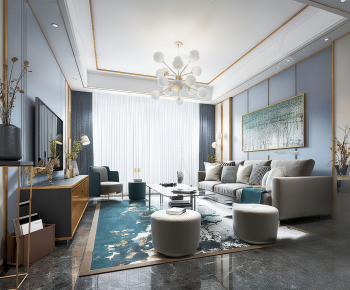 Modern A Living Room-ID:232887036