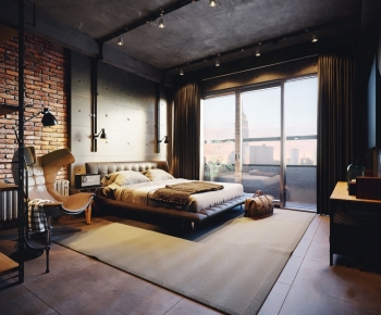 Industrial Style Bedroom-ID:201590147