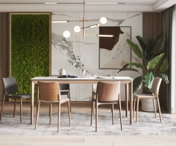 Nordic Style Dining Table And Chairs-ID:866965068