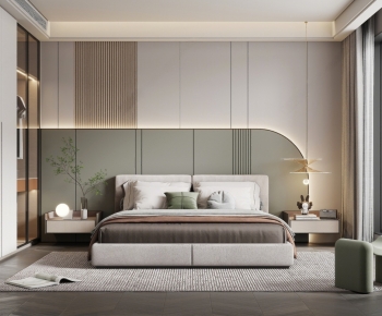 Modern Bedroom-ID:672746908