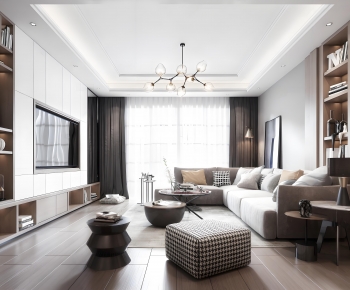 Modern A Living Room-ID:965827946