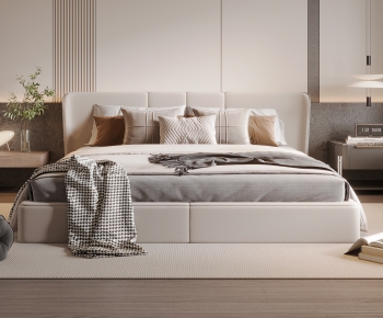 Modern Double Bed-ID:879106044