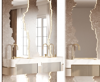 Modern Bathroom Cabinet-ID:134639986