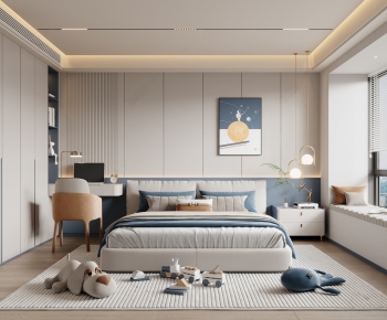 Modern Boy's Room And Son's Room-ID:461077938