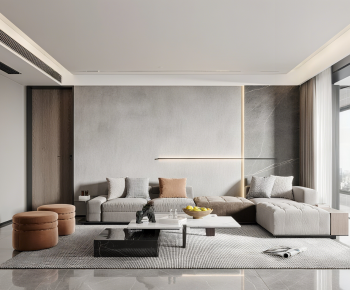 Modern A Living Room-ID:664711065