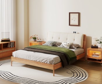 Modern Double Bed-ID:620167025