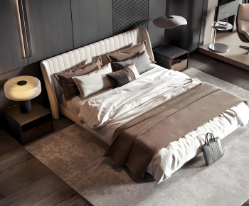 Modern Double Bed-ID:746659046