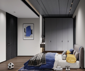 Modern Boy's Room And Son's Room-ID:810796982