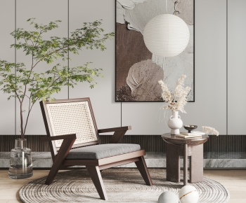 Wabi-sabi Style Lounge Chair-ID:430879125