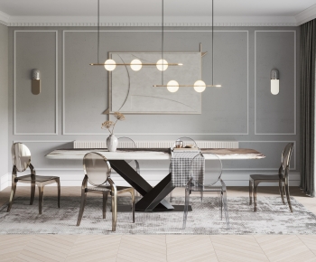 Modern Dining Table And Chairs-ID:169154882