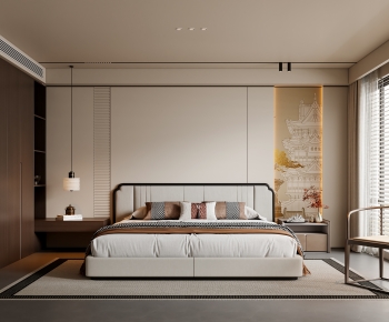 New Chinese Style Bedroom-ID:487849748