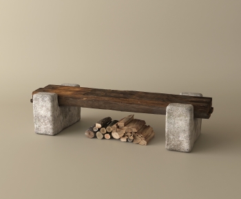 Wabi-sabi Style Bench-ID:611032966