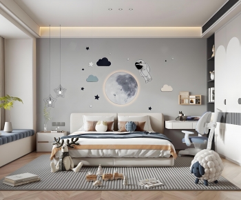 Modern Boy's Room And Son's Room-ID:456101895