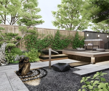 Japanese Style Courtyard/landscape-ID:411942964