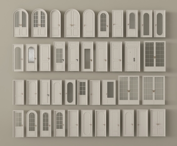 French Style Single Door-ID:579384093