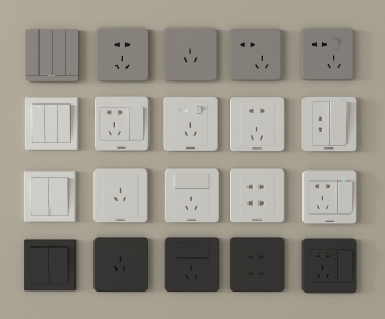 Modern Switch Socket Panel-ID:586853987