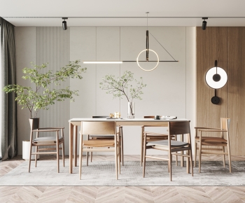 Nordic Style Dining Table And Chairs-ID:649595983