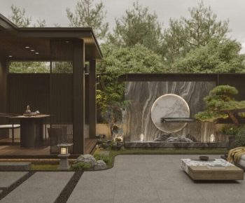 New Chinese Style Courtyard/landscape-ID:383500108