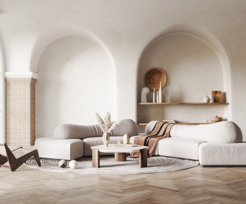 Wabi-sabi Style A Living Room-ID:851531073