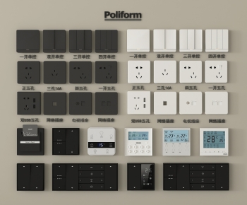 Modern Switch Socket Panel-ID:294639115