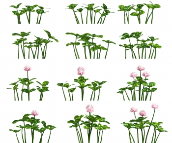 Modern Flowers And Grass-ID:870400913