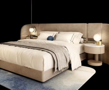 Modern Double Bed-ID:463130003