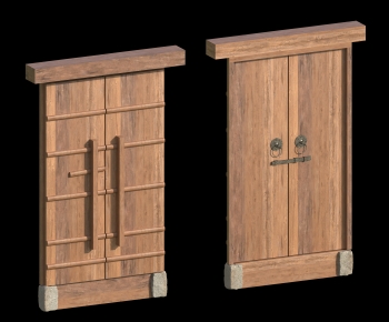 New Chinese Style Double Door-ID:616533991
