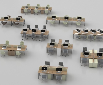 Modern Office Desk And Chair-ID:139235972