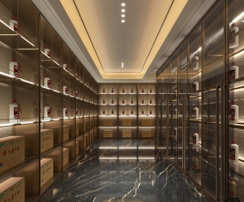 Modern Wine Cellar/Wine Tasting Room-ID:882830668
