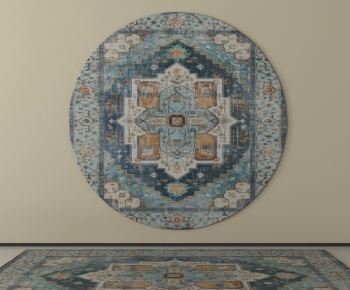 American Style Circular Carpet-ID:980823994