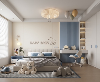 Modern Boy's Room And Son's Room-ID:555581092