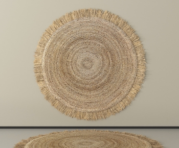 Wabi-sabi Style Circular Carpet-ID:117563011