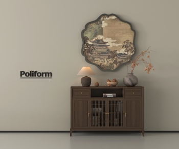 New Chinese Style Entrance Cabinet-ID:601315023