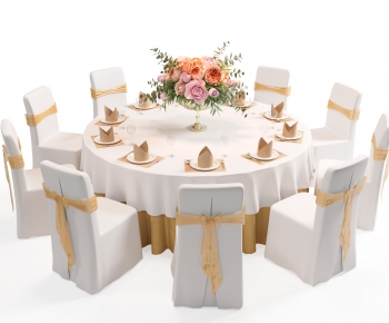 Modern Dining Table And Chairs-ID:609977013
