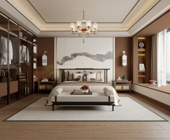 New Chinese Style Bedroom-ID:362364053
