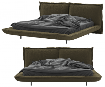 Modern Double Bed-ID:179353008