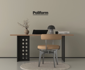 Modern Computer Desk And Chair-ID:921901941