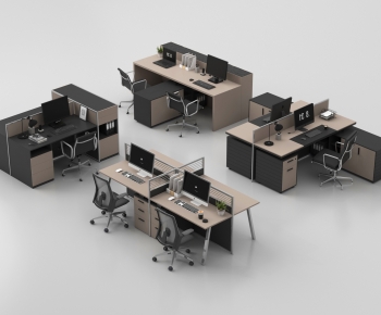 Modern Office Desk And Chair-ID:844490053