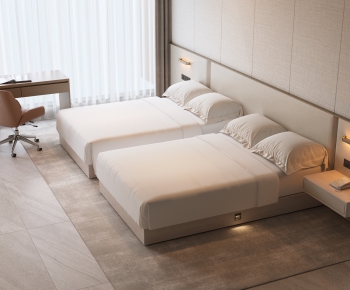 Modern Single Bed-ID:740484959