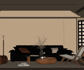 Modern A Living Room-ID:446746115