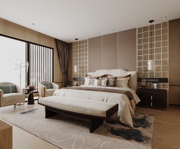 New Chinese Style Bedroom-ID:912053116