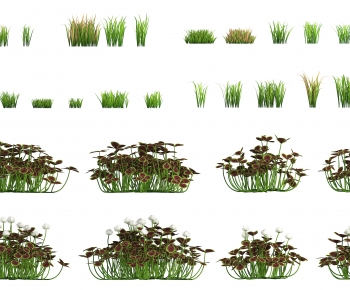 Modern Flowers And Grass-ID:916949034