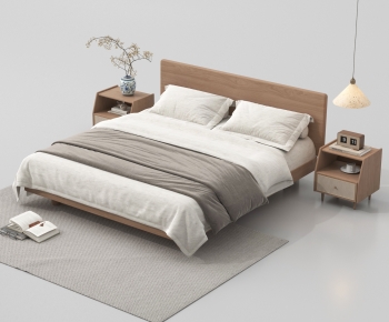 Modern Double Bed-ID:819128048