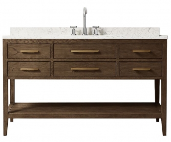 American Style Bathroom Cabinet-ID:919644128