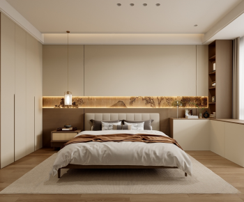 New Chinese Style Bedroom-ID:401849032